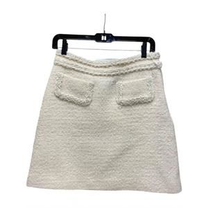 NEW GIAMBATTISTA VALLI women's boucle skirt in ivory